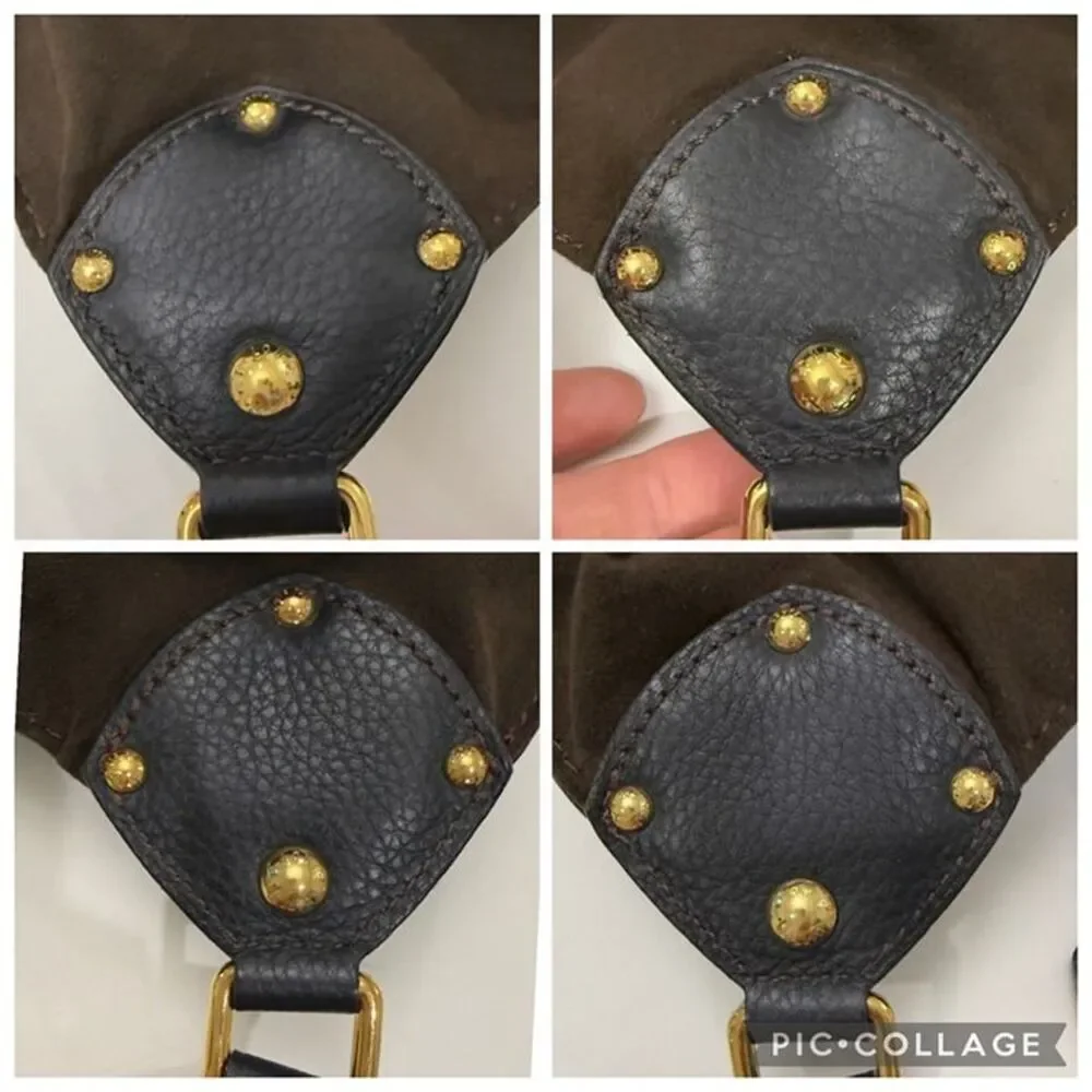 Louis Vuitton Mahina XL Black Leather Hobo Shoulder Bag
